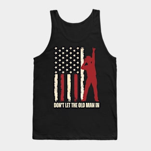 Retro American flag Don’t Let the Old Man In Tank Top